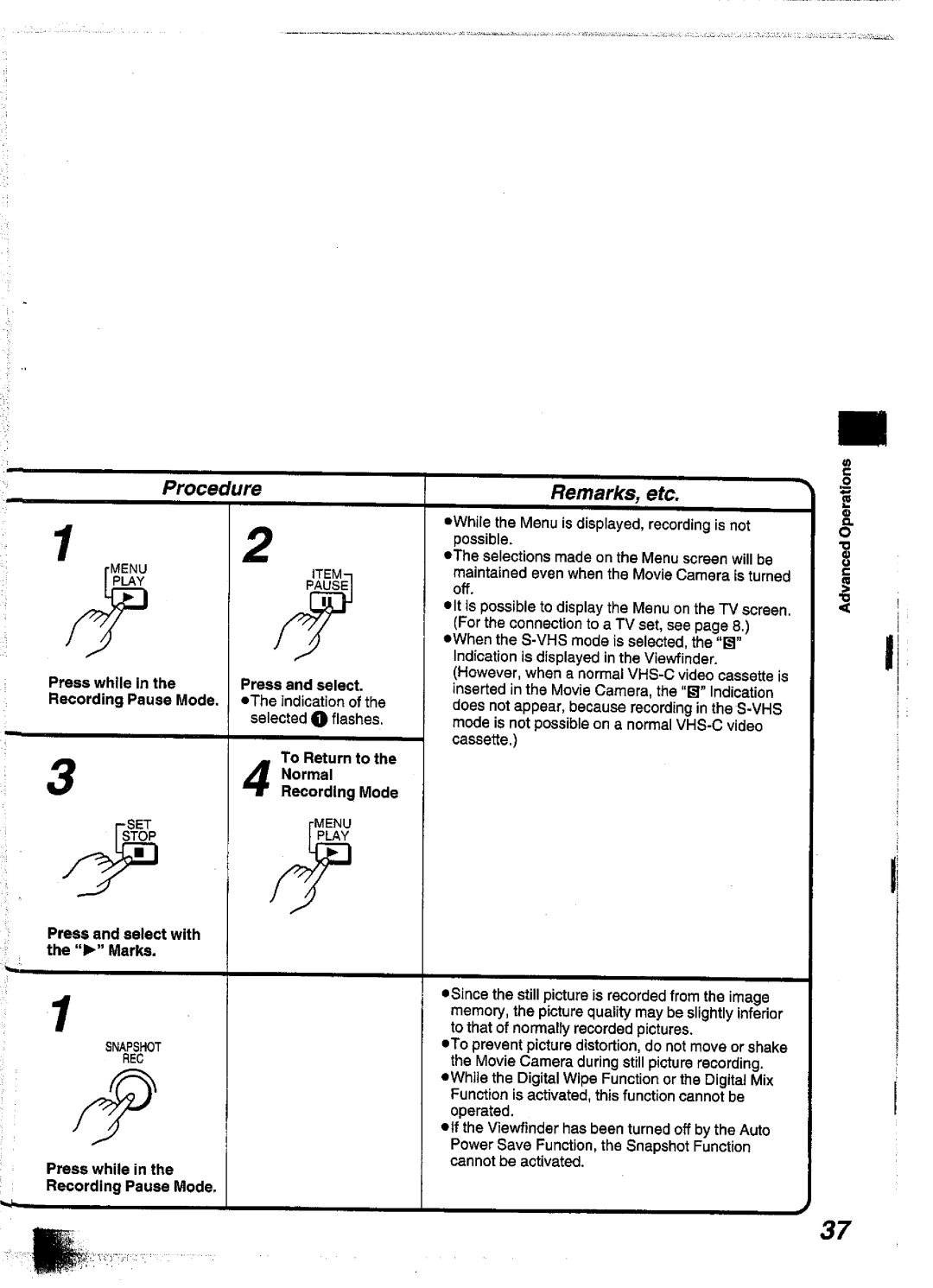 Panasonic NV-S99A manual 