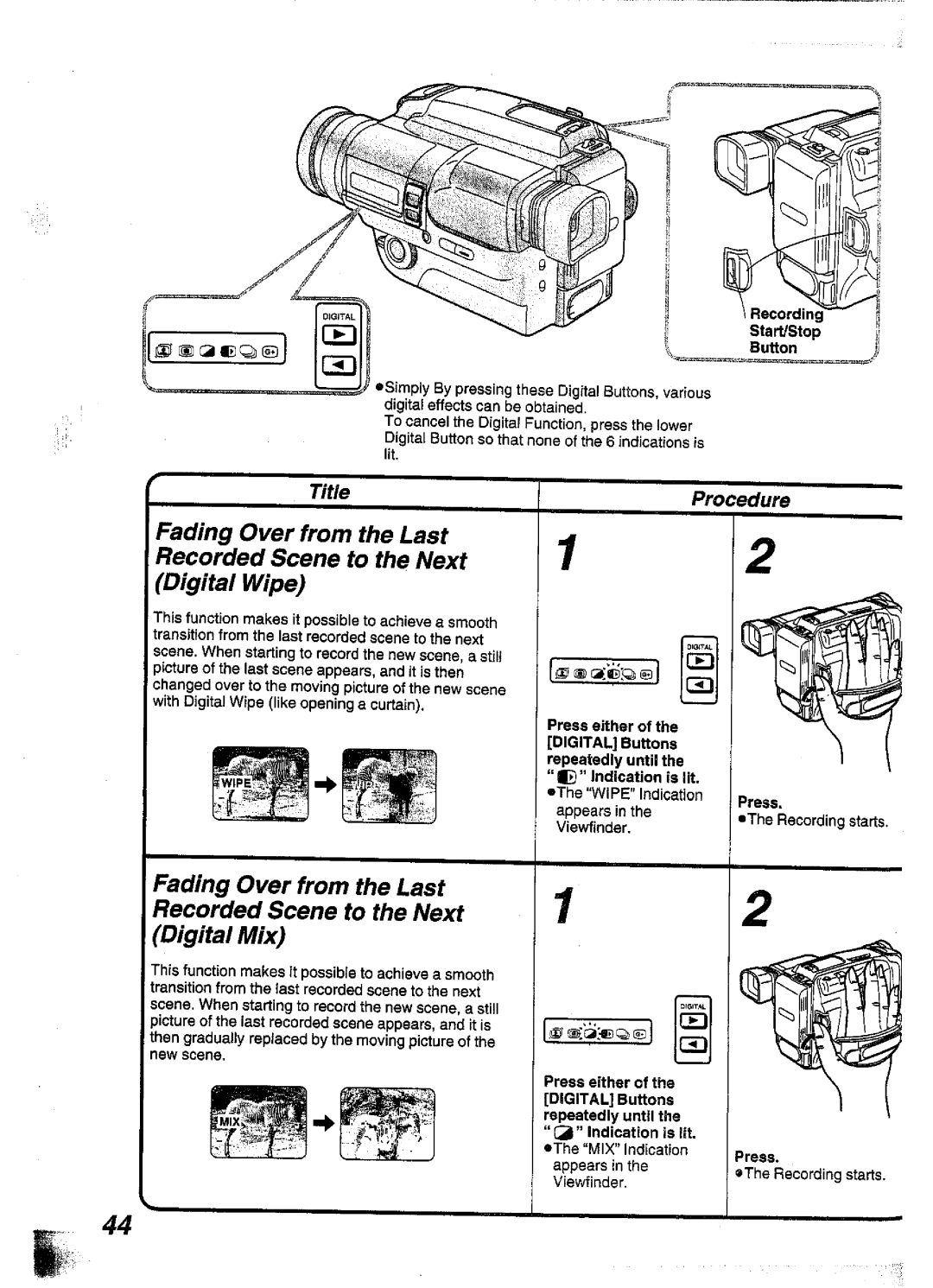 Panasonic NV-S99A manual 