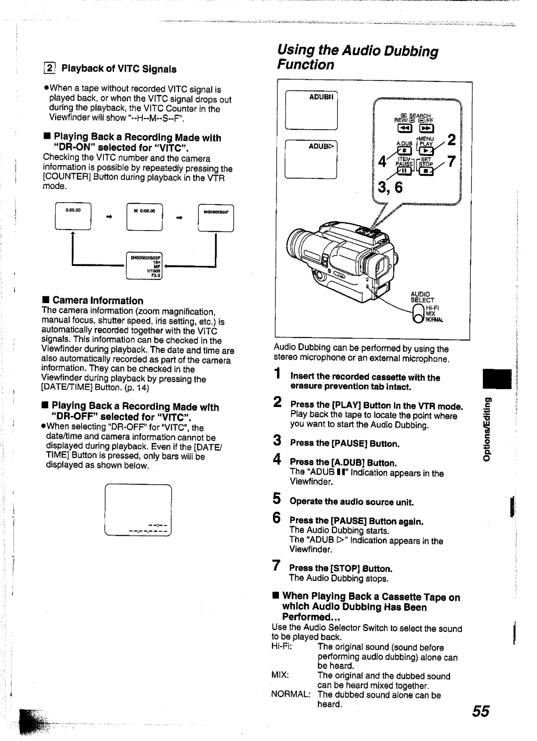 Panasonic NV-S99A manual 