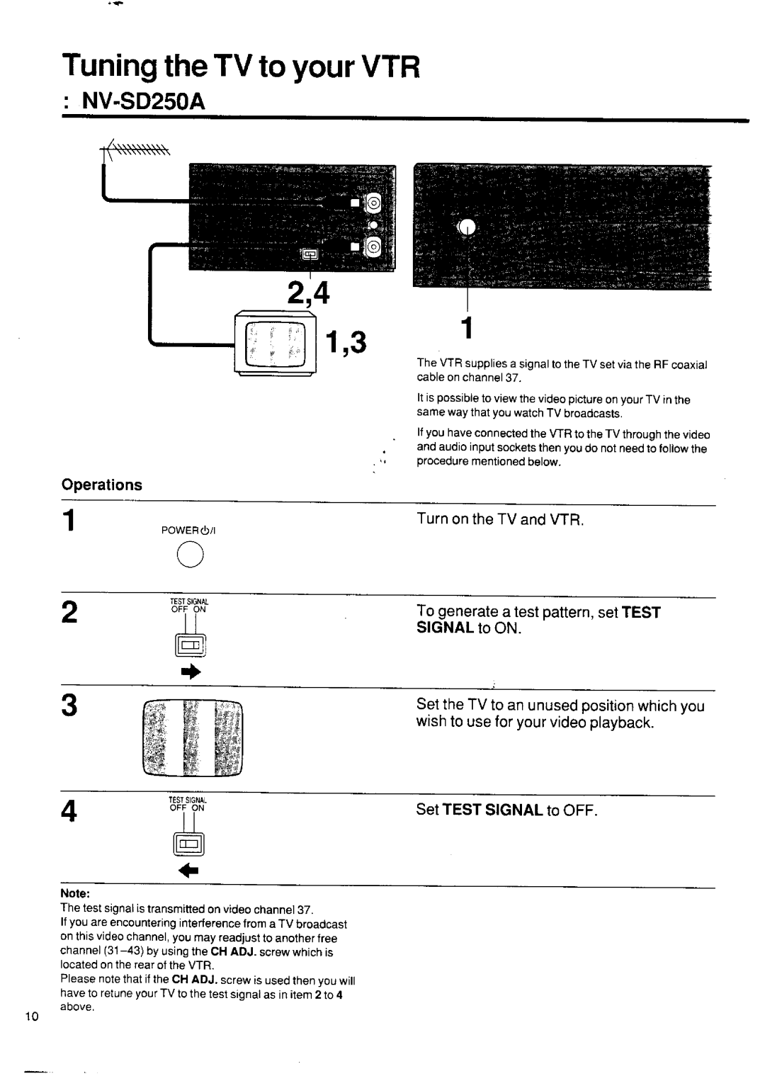 Panasonic NV-SD250 manual 