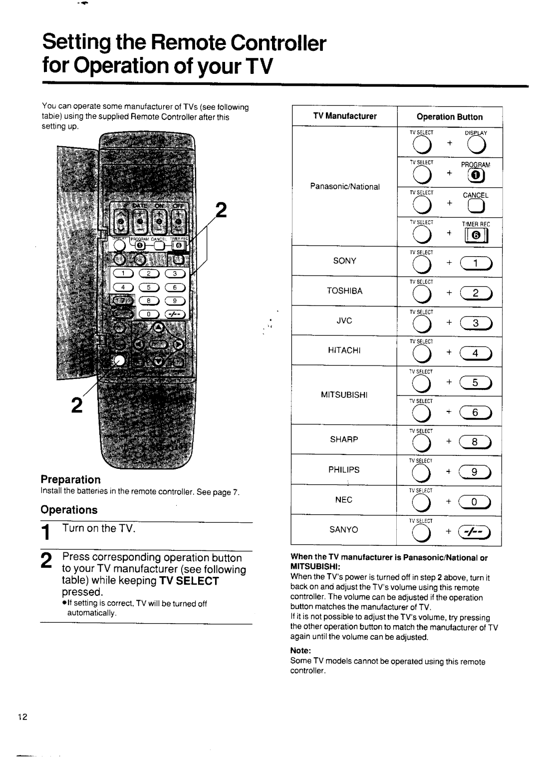 Panasonic NV-SD250 manual 