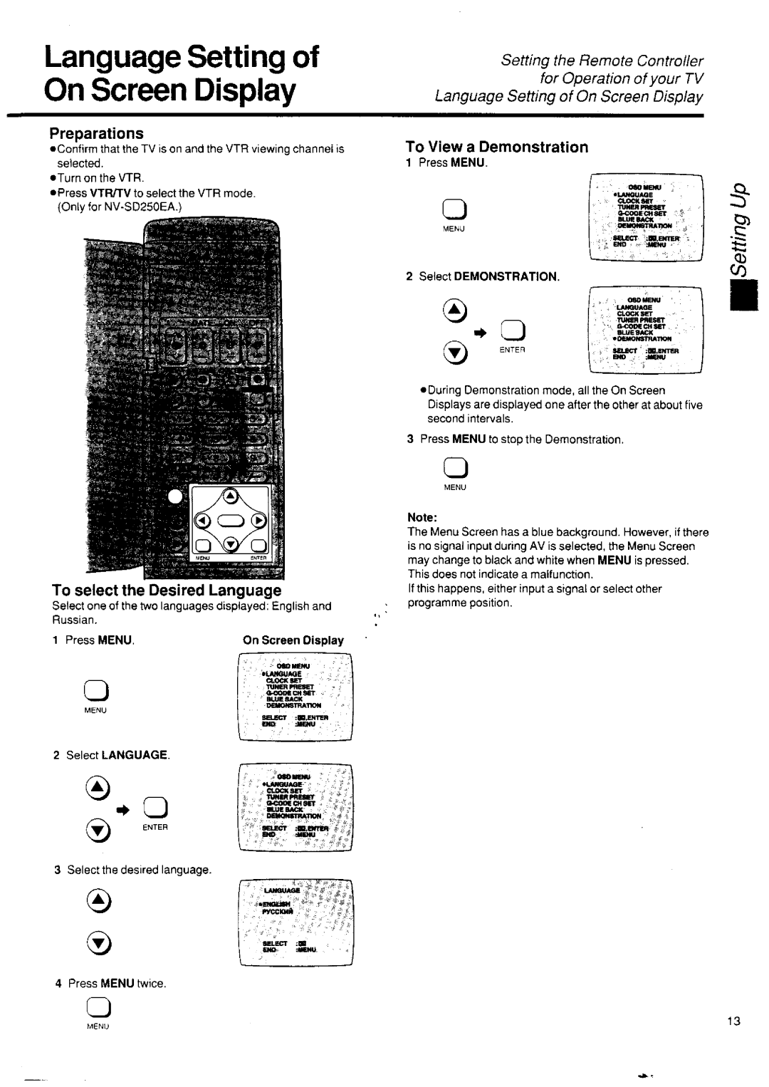 Panasonic NV-SD250 manual 