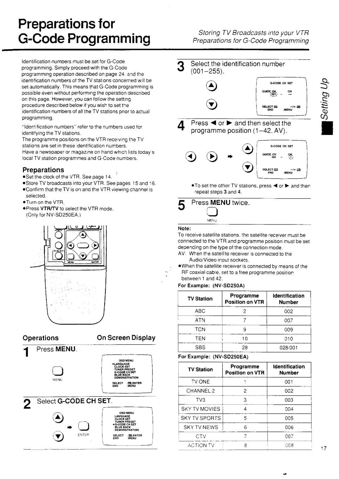 Panasonic NV-SD250 manual 