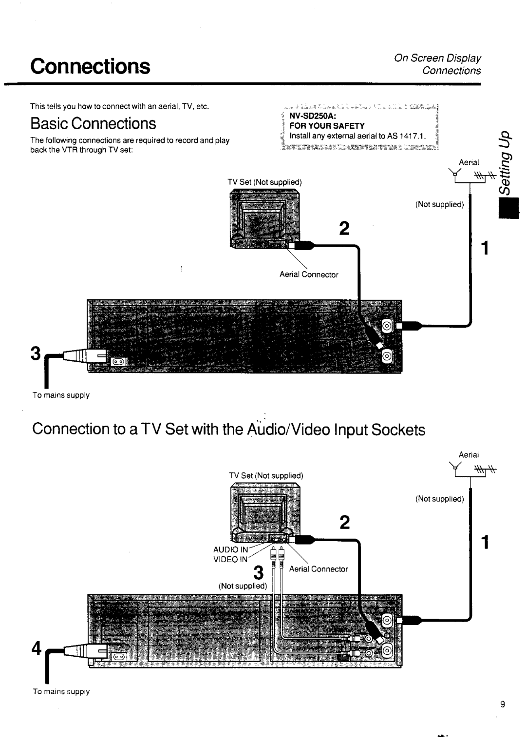 Panasonic NV-SD250 manual 