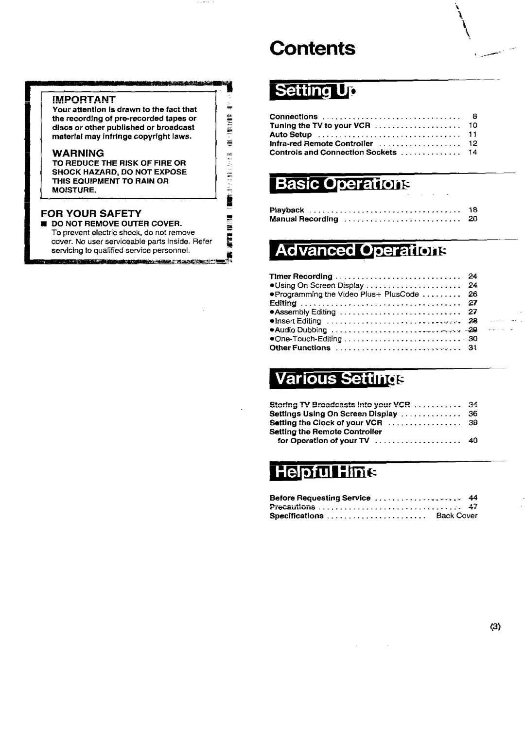 Panasonic NV-SD450B manual 