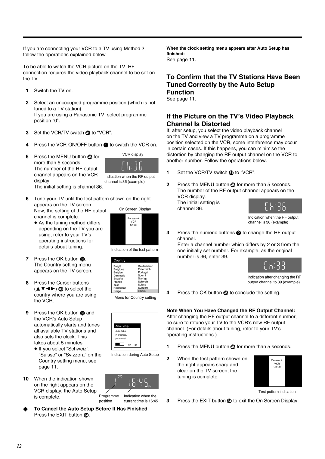 Panasonic NV-SJ260 operating instructions Display 