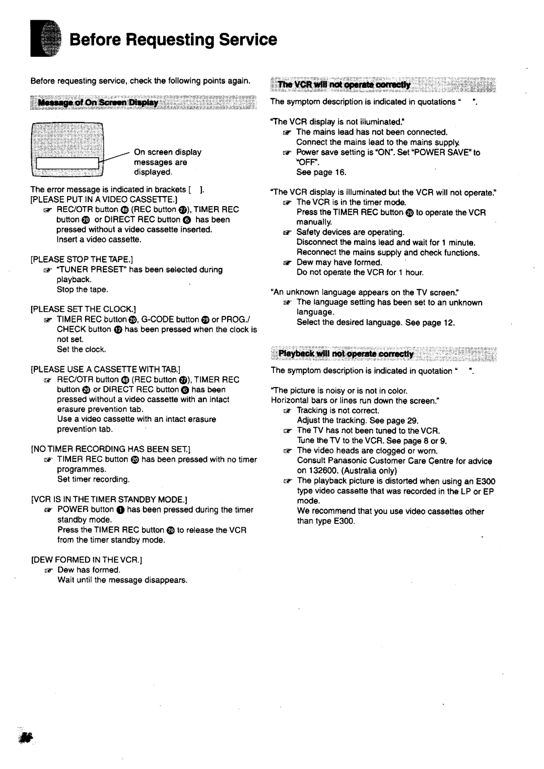 Panasonic nv-sj400 manual 