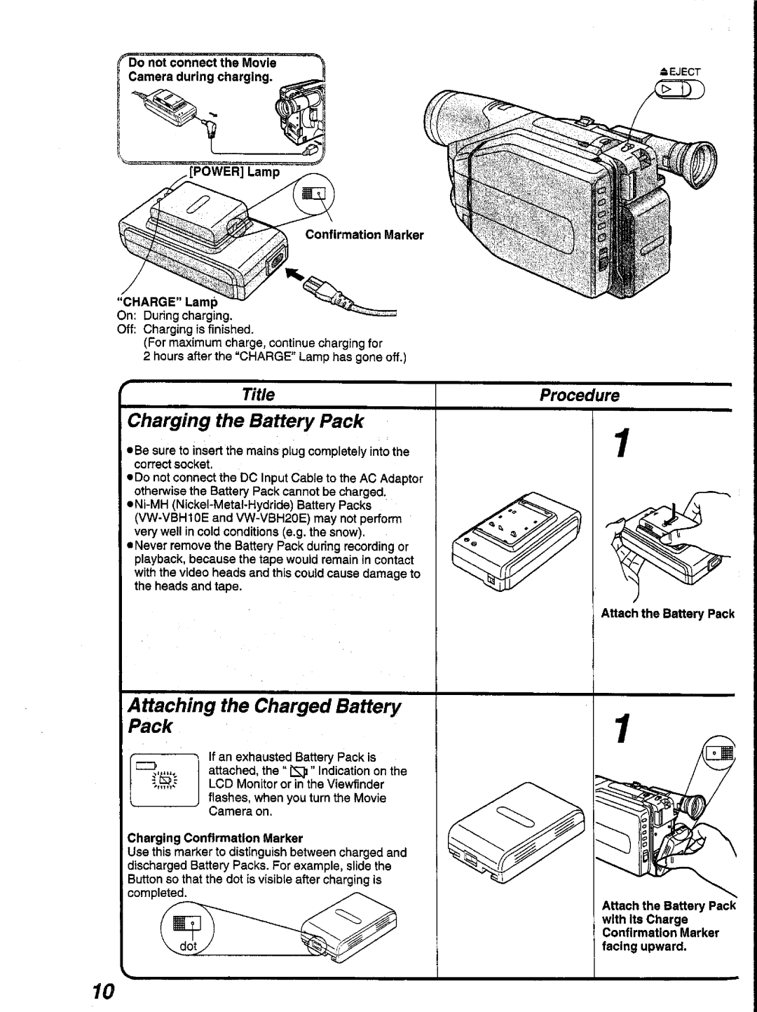 Panasonic NV-V10A manual 