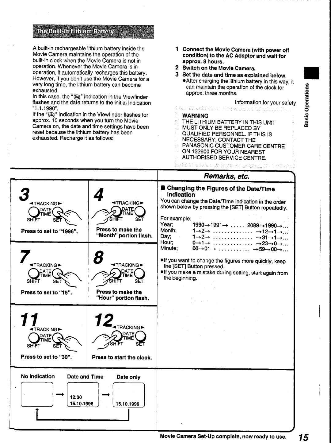 Panasonic NV-V10A manual 