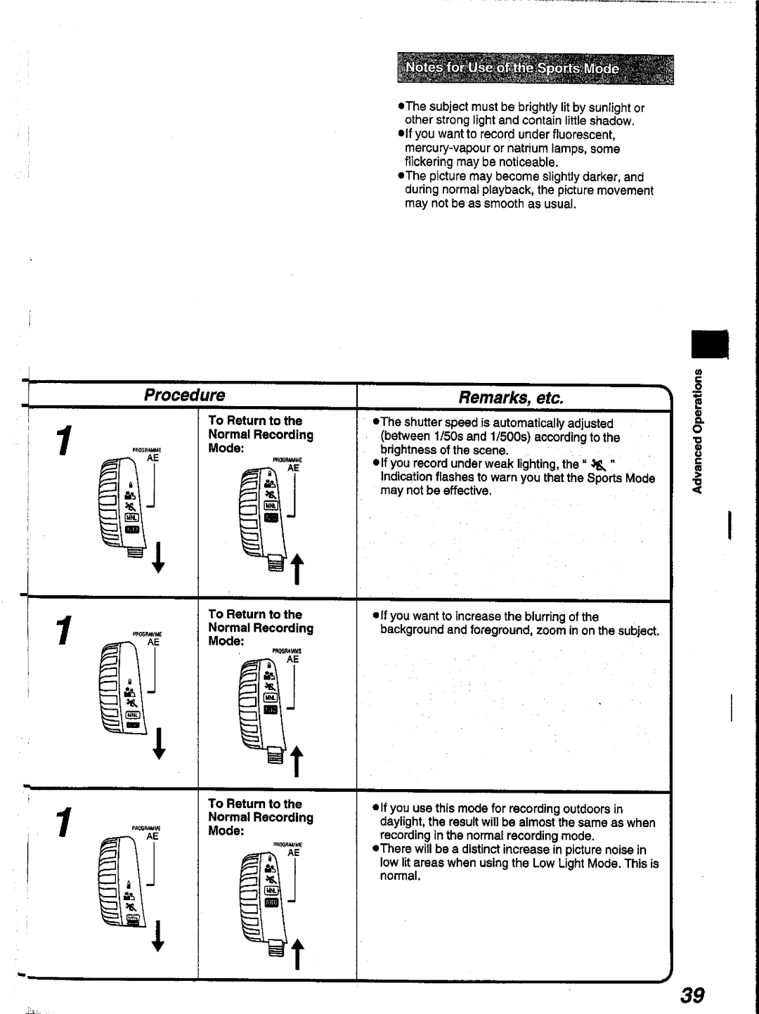 Panasonic NV-V10A manual 