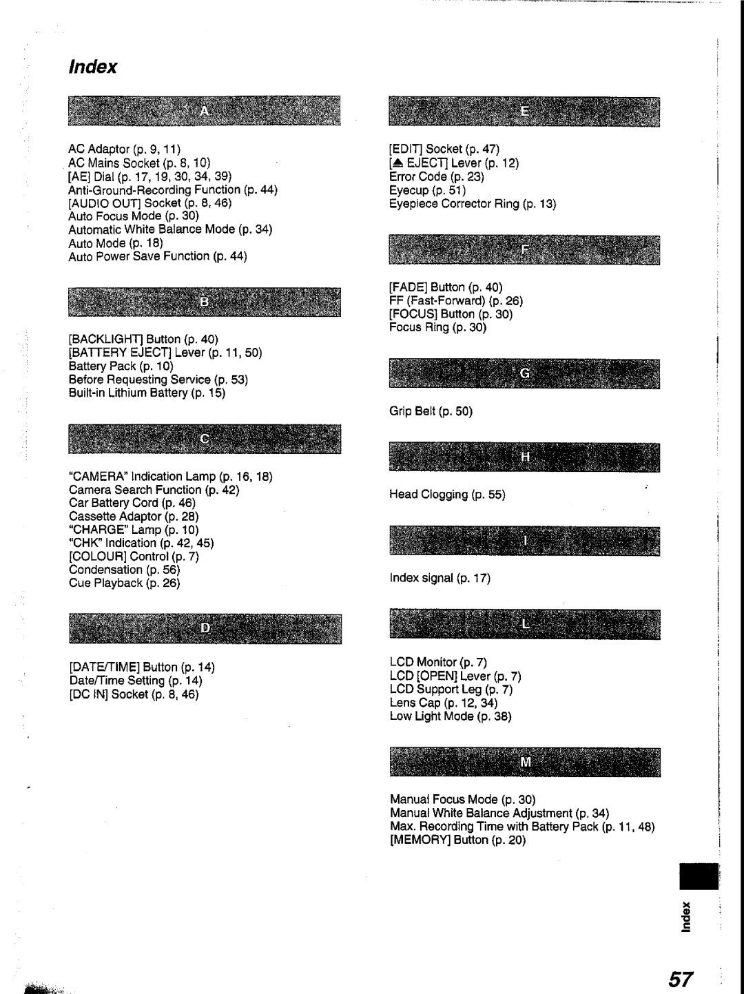 Panasonic NV-V10A manual 