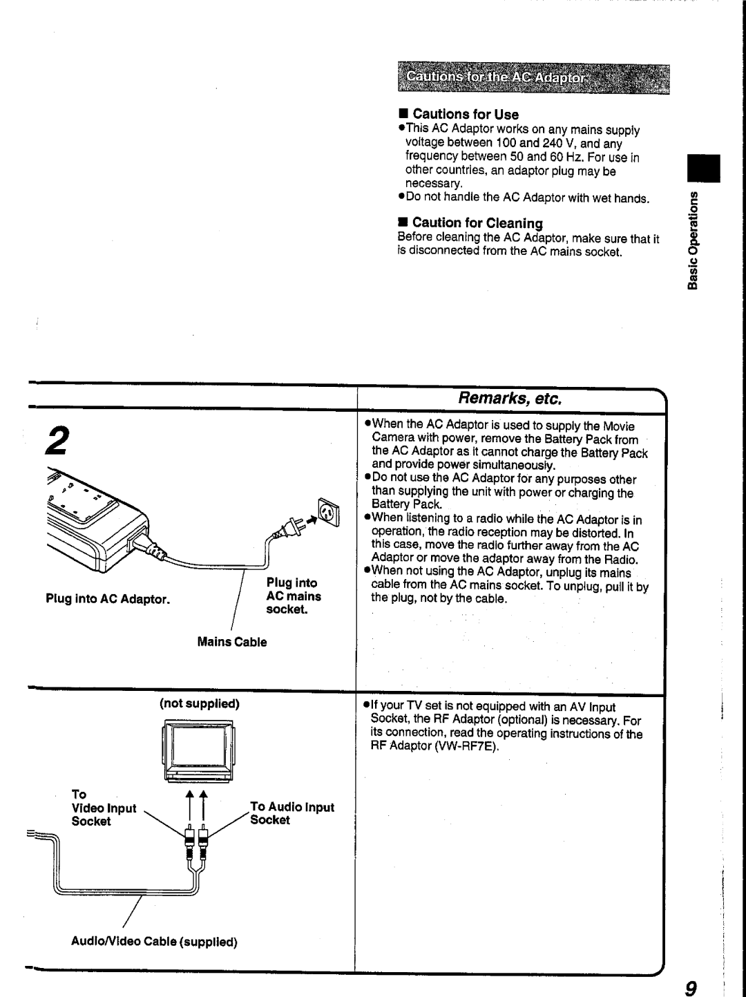 Panasonic NV-V10A manual 