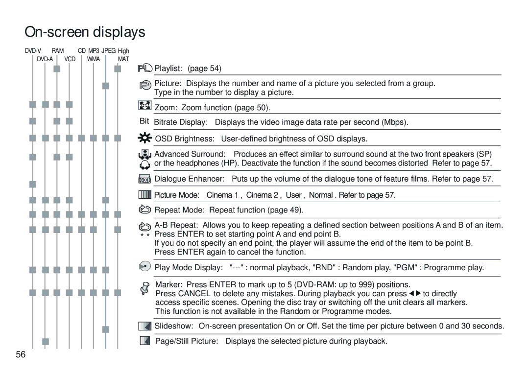 Panasonic NV-VP30EBL manual PL Playlist 