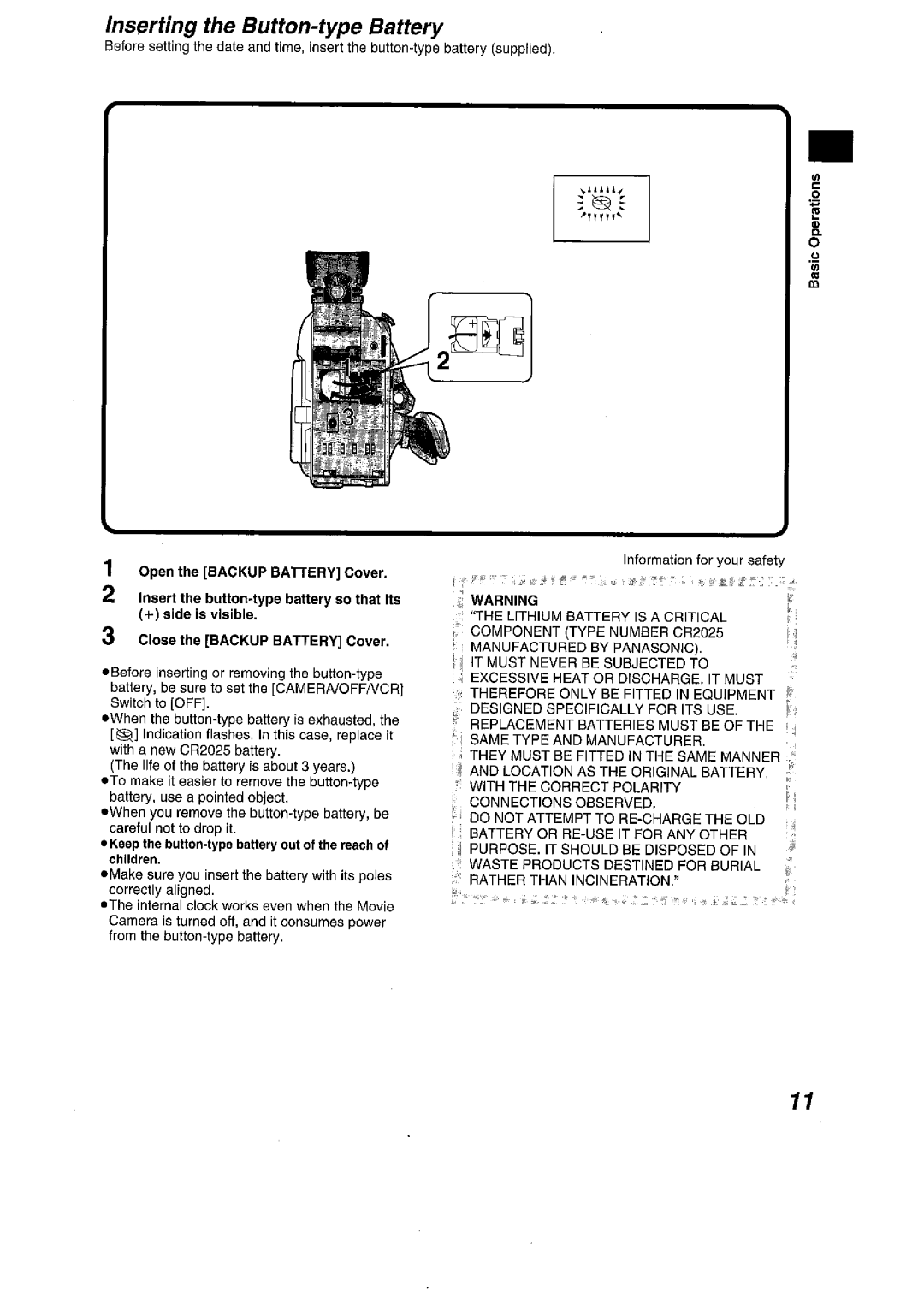 Panasonic NV VS 7 B manual 