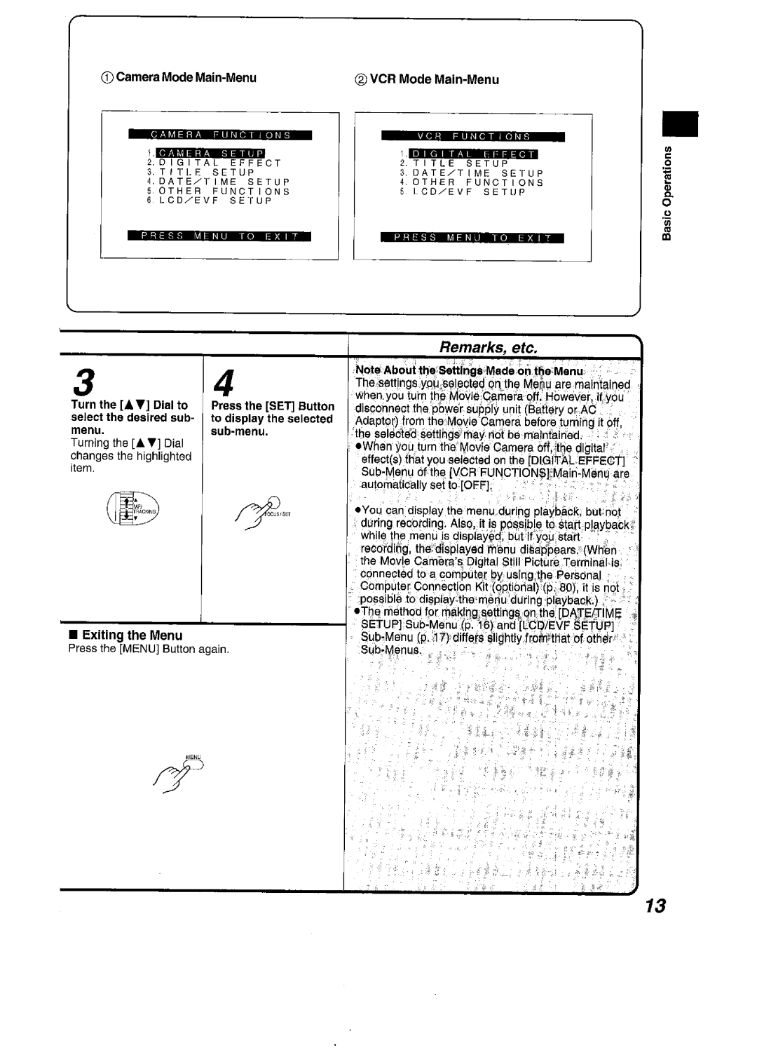 Panasonic NV VS 7 B manual 