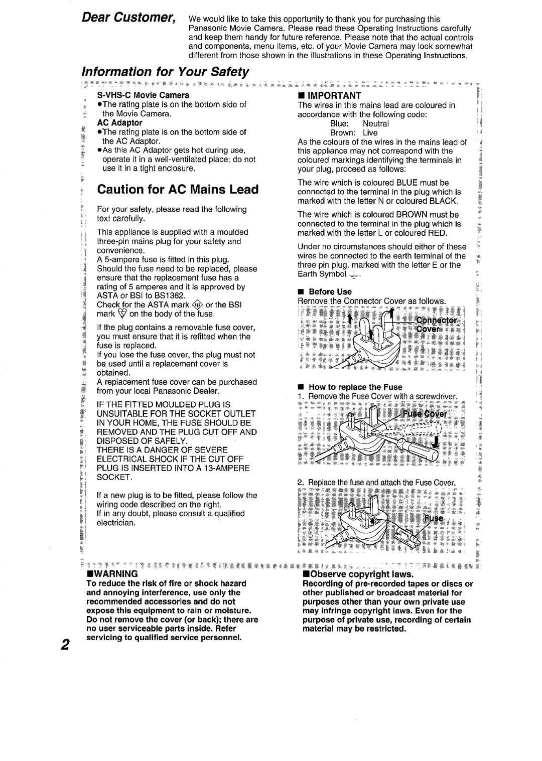 Panasonic NV VS 7 B manual 