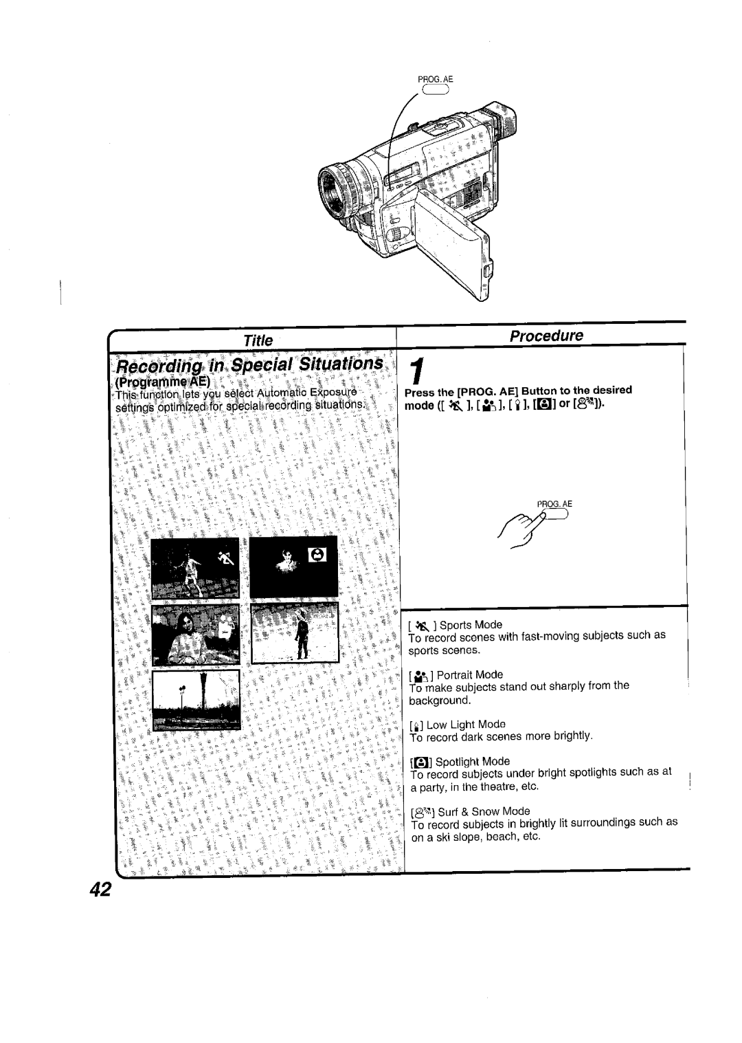 Panasonic NV VS 7 B manual 