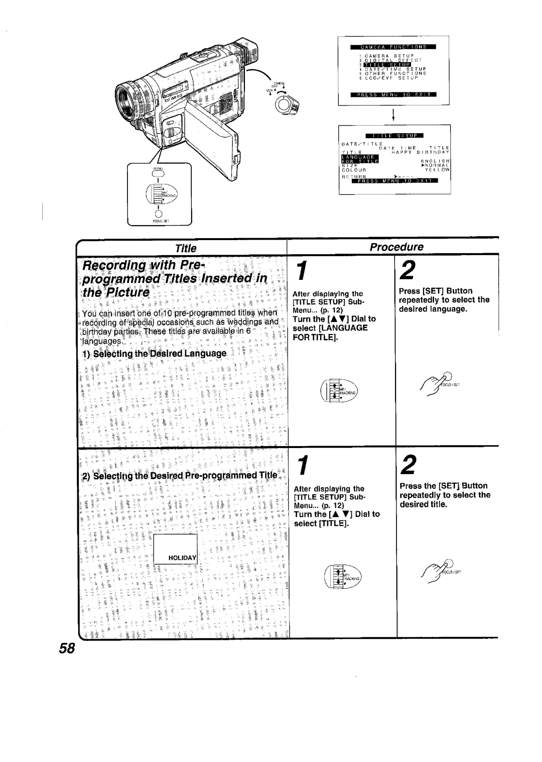 Panasonic NV VS 7 B manual 