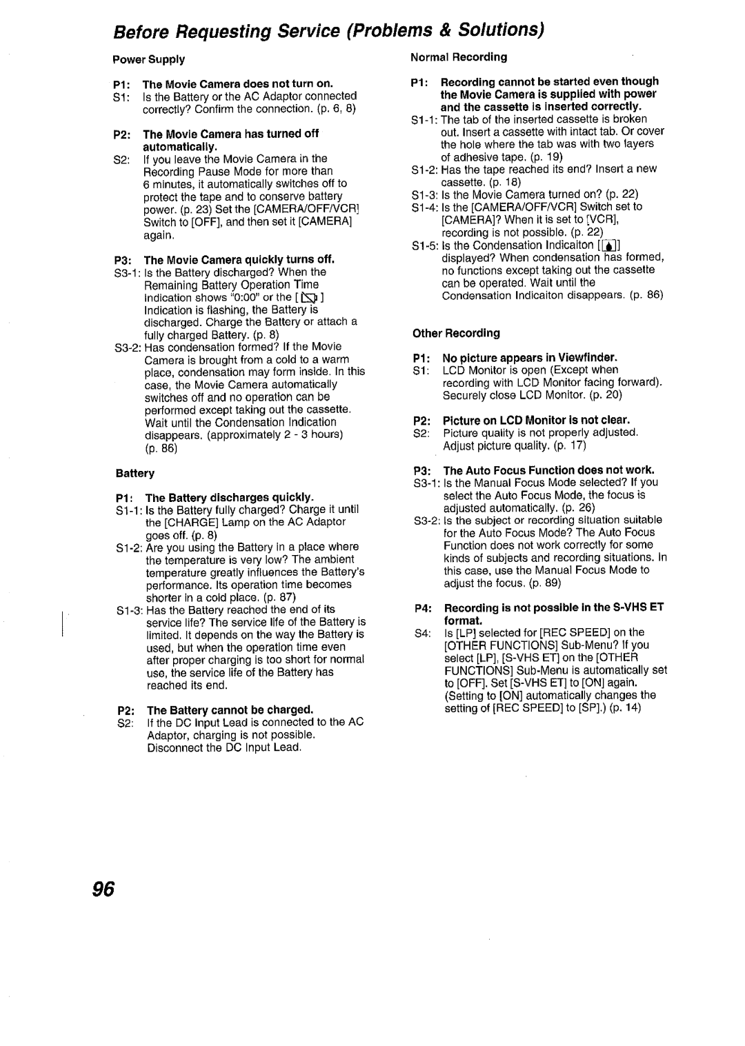 Panasonic NV VS 7 B manual 