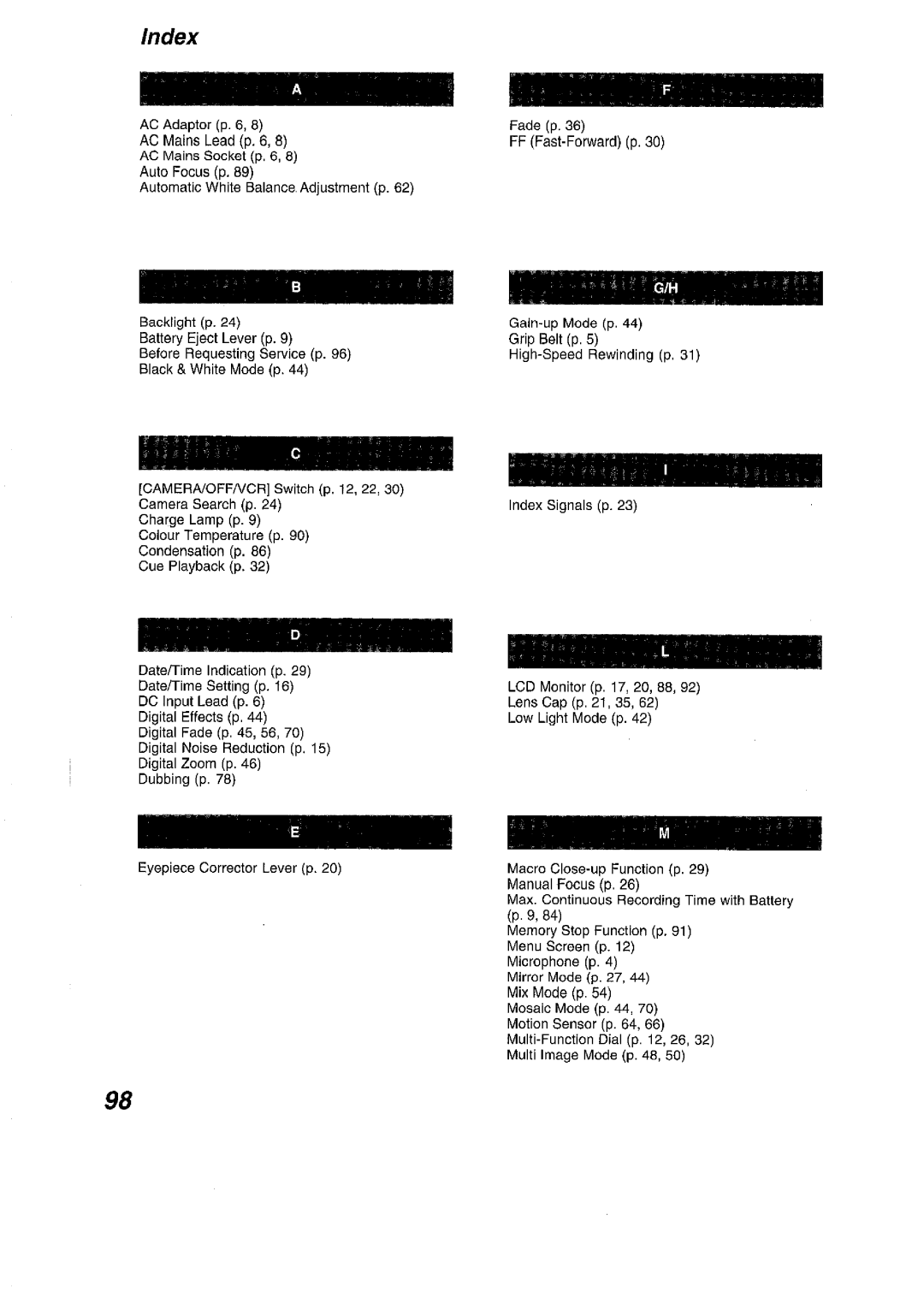 Panasonic NV VS 7 B manual 