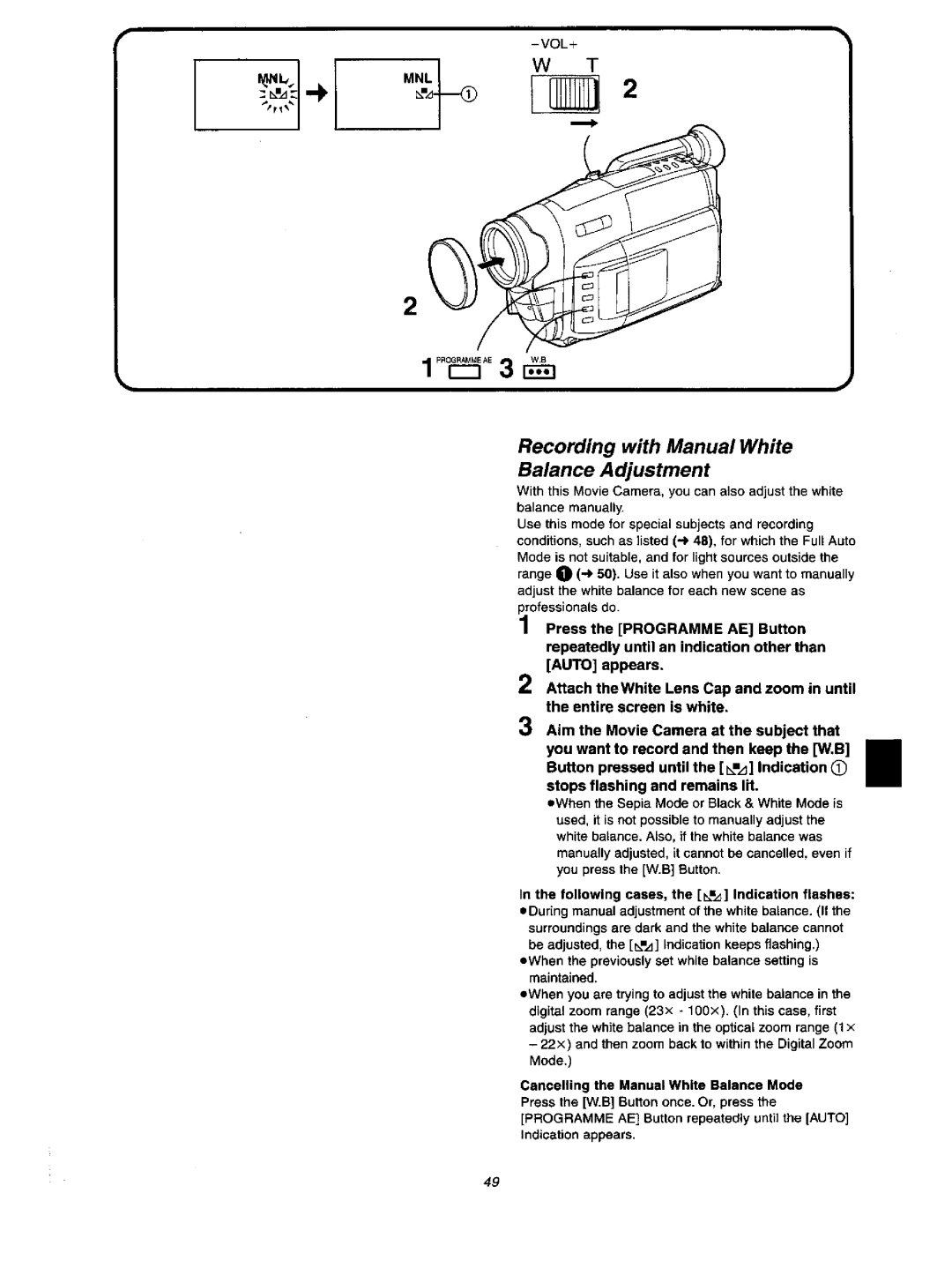 Panasonic NV VX 27 manual 