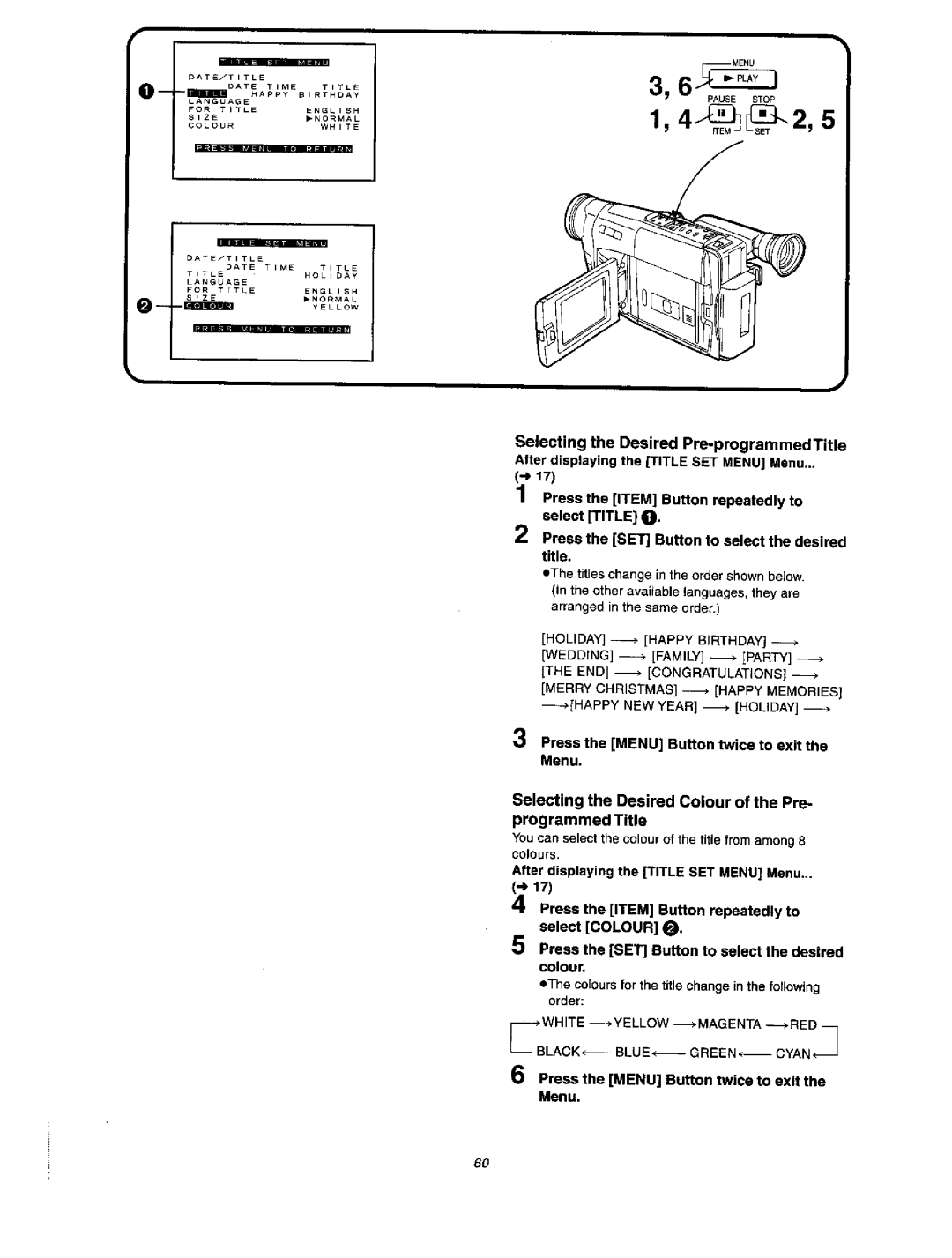 Panasonic NV VX 27 manual 