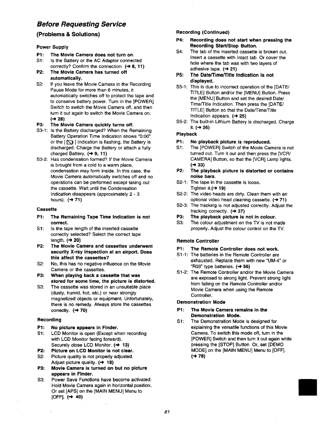 Panasonic NV VX 27 manual 