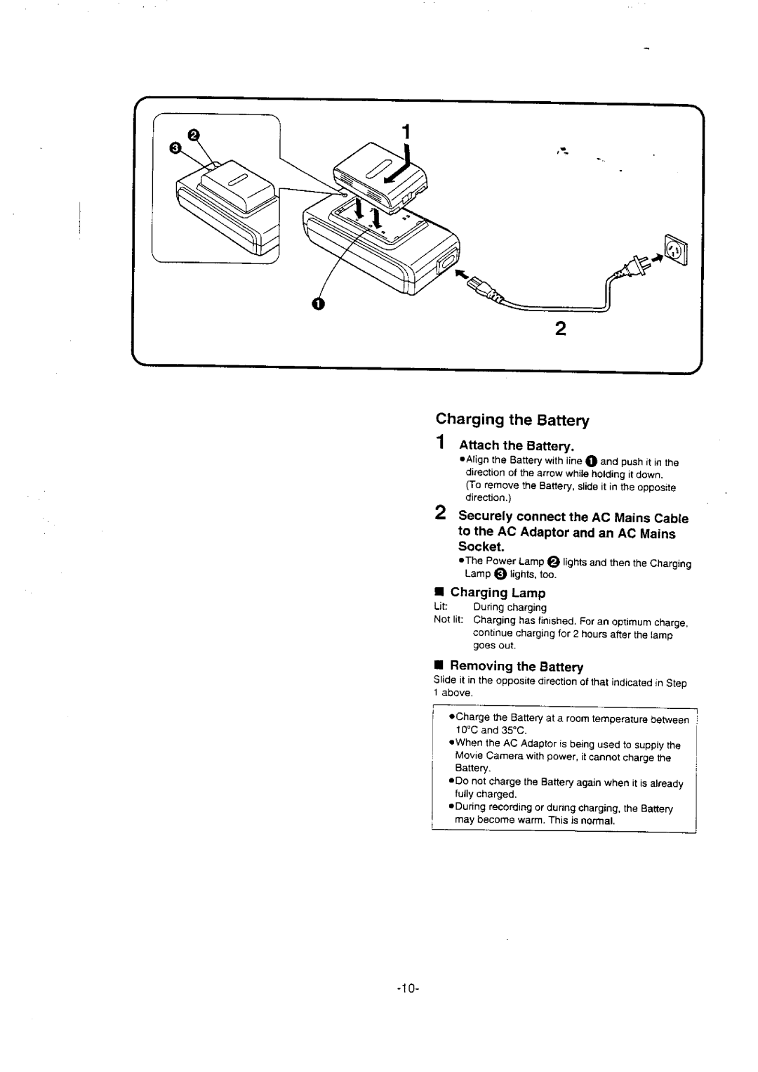 Panasonic NV-VX10A manual 