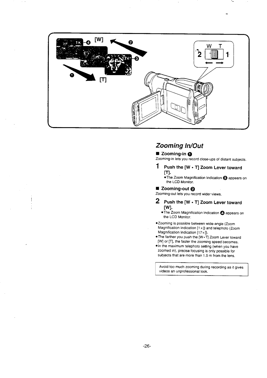 Panasonic NV-VX10A manual 