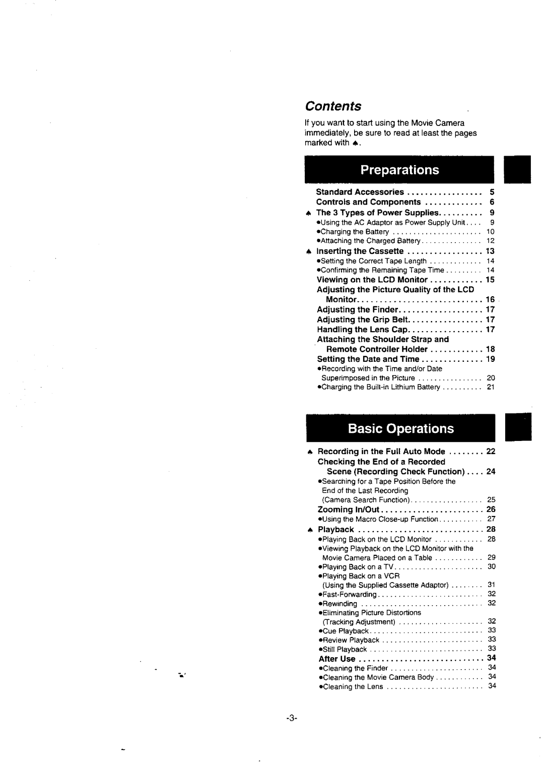 Panasonic NV-VX10A manual 