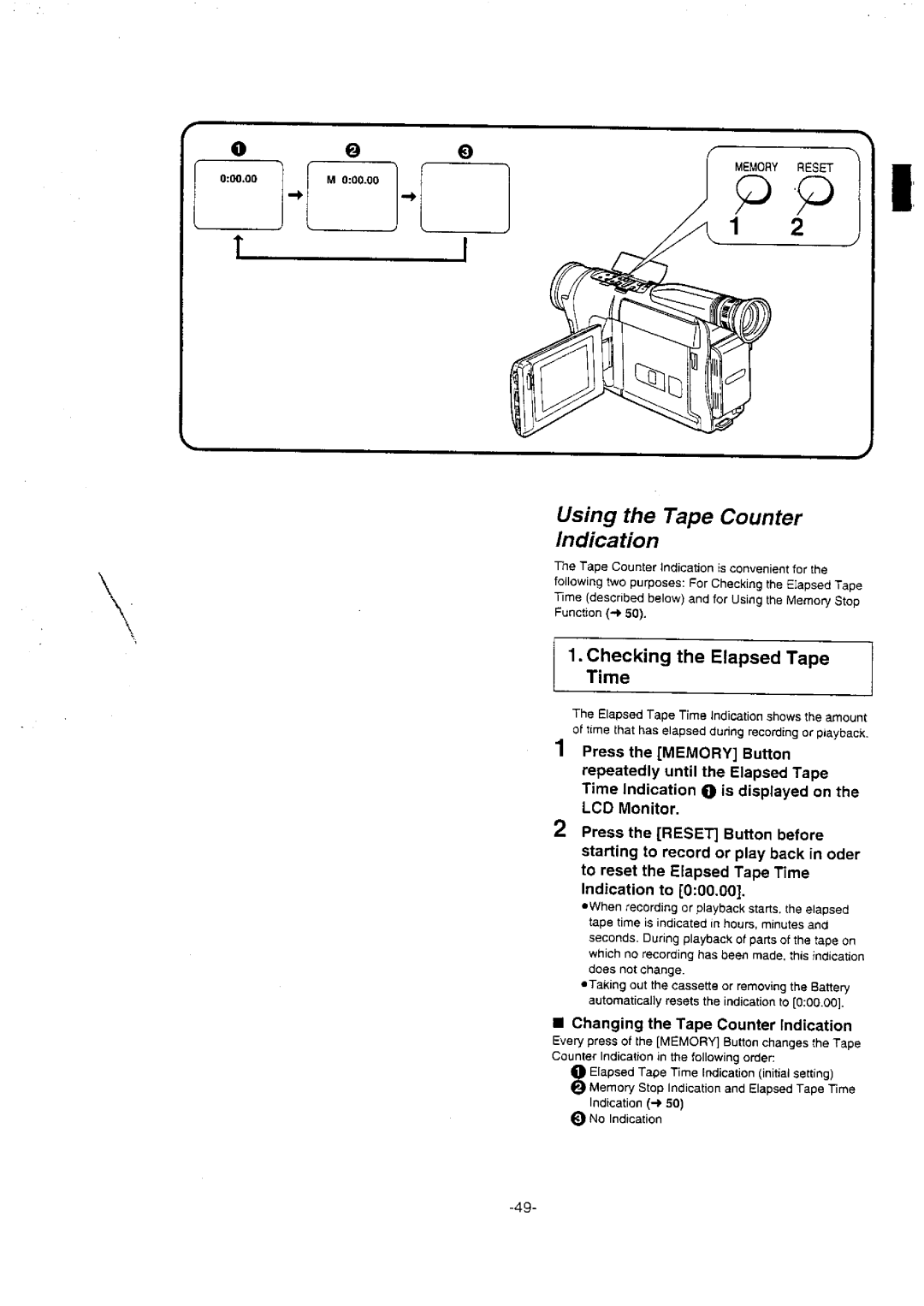 Panasonic NV-VX10A manual 