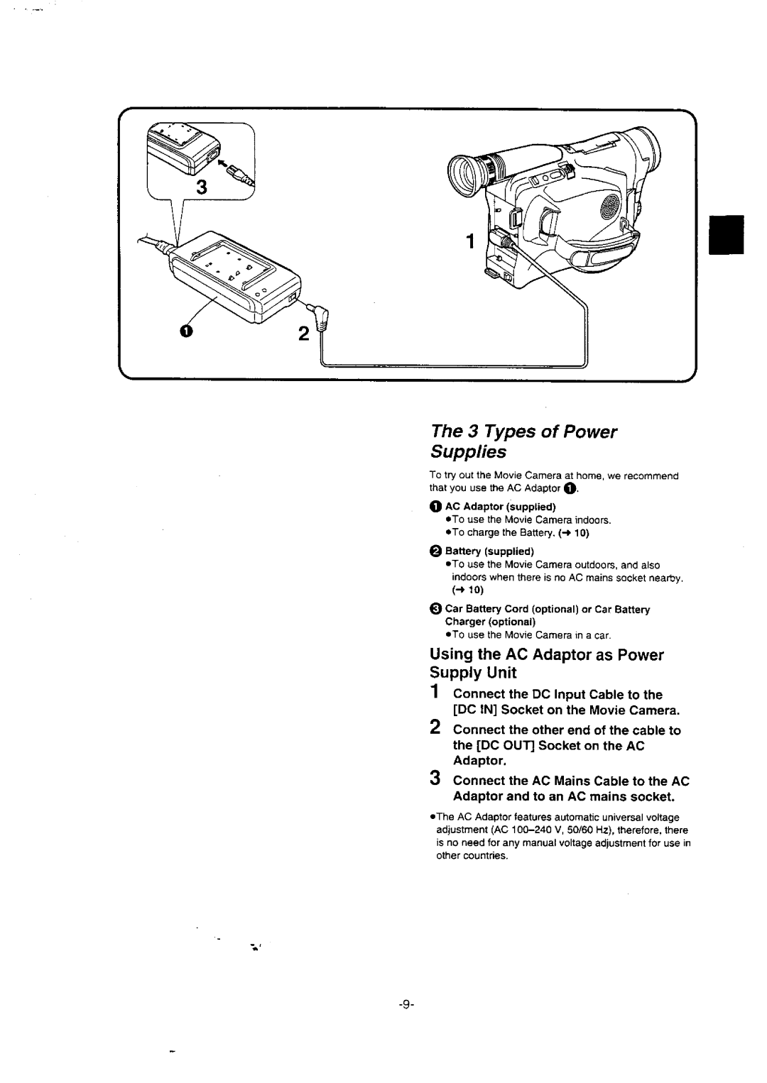 Panasonic NV-VX10A manual 