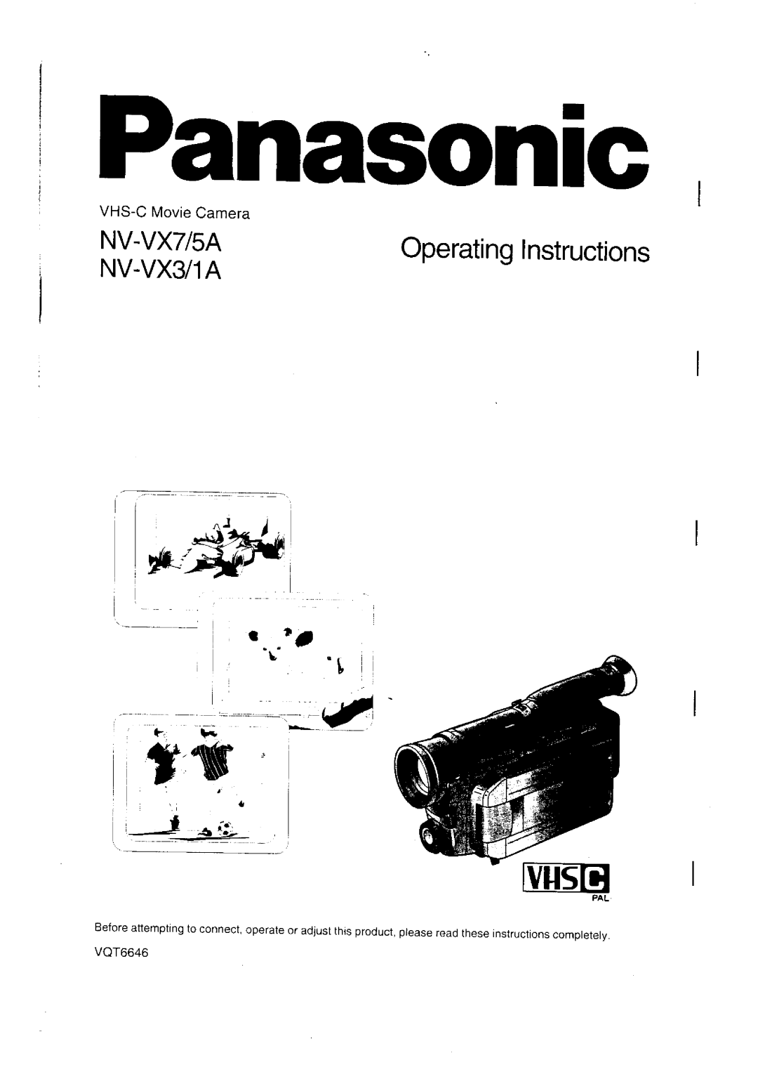 Panasonic NV-VX3, NV-VX1A, NV-VX5A, NV-VX7 manual 