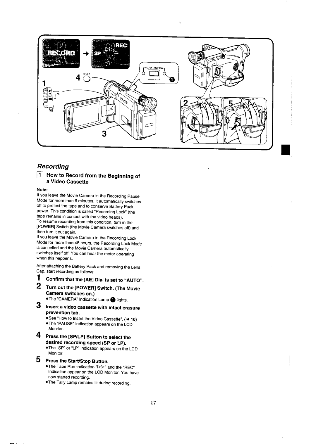 Panasonic NV-VX3, NV-VX1A, NV-VX5A, NV-VX7 manual 