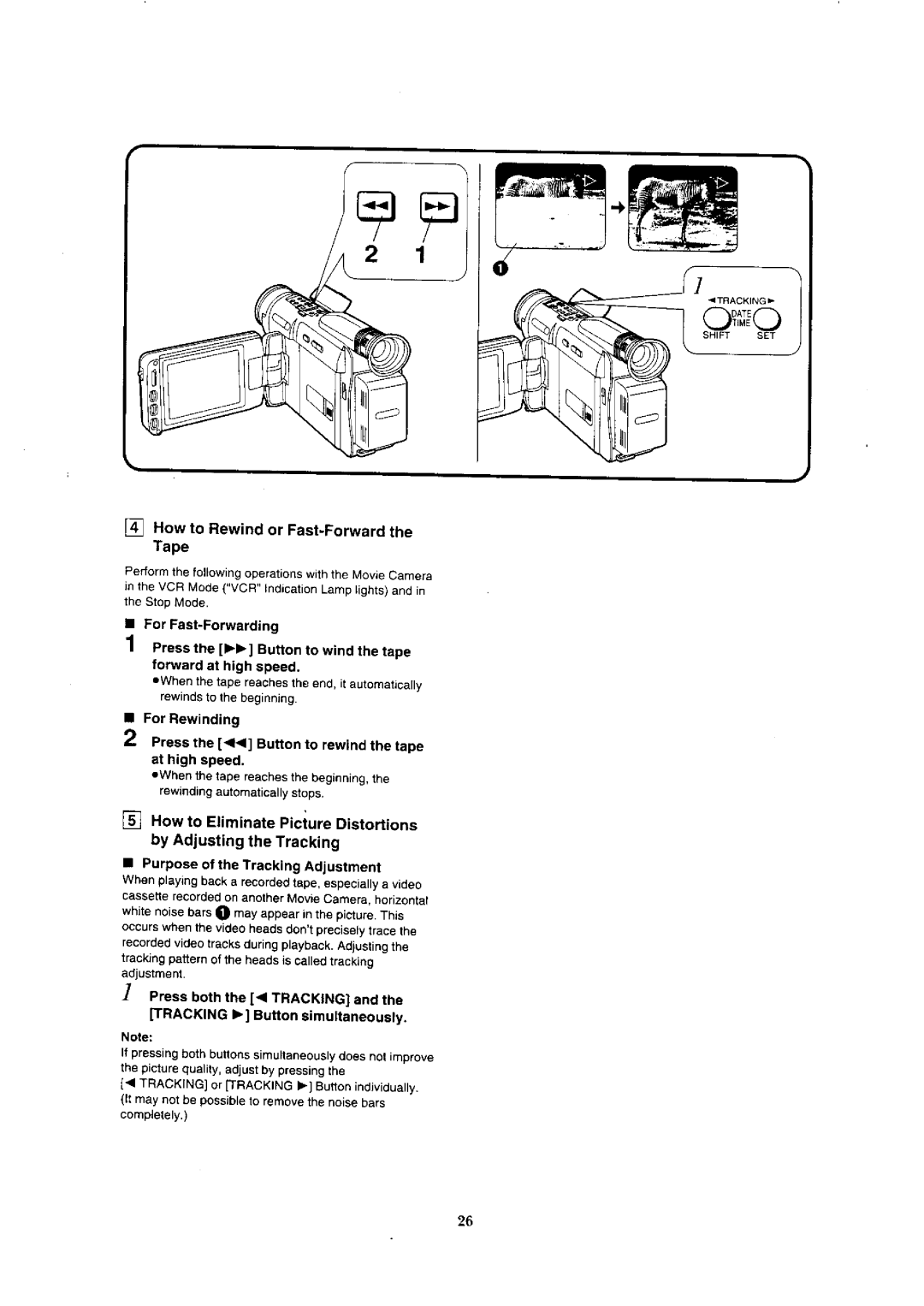 Panasonic NV-VX5A, NV-VX1A, NV-VX3, NV-VX7 manual 