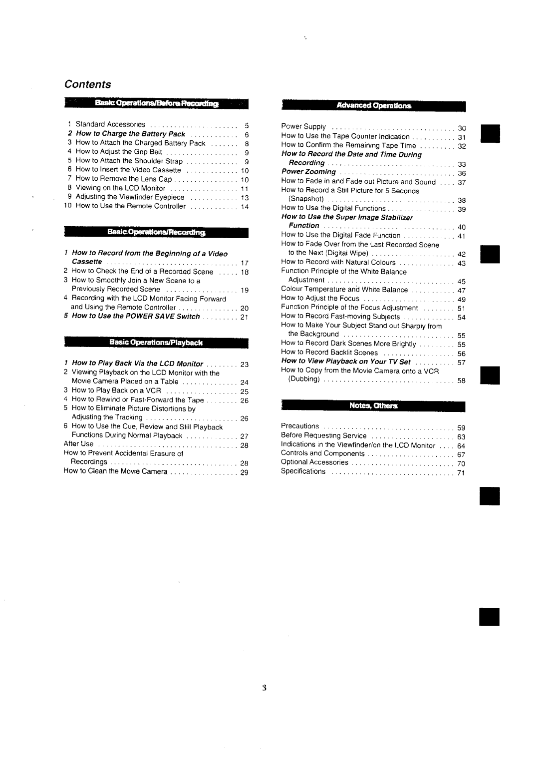 Panasonic NV-VX7, NV-VX1A, NV-VX3, NV-VX5A manual 