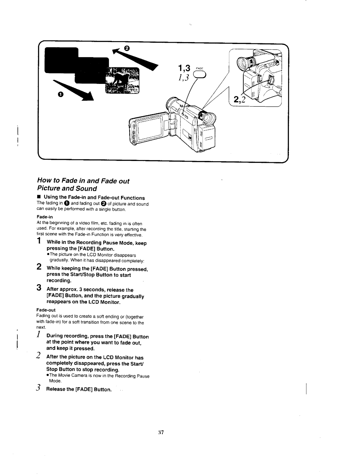 Panasonic NV-VX3, NV-VX1A, NV-VX5A, NV-VX7 manual 