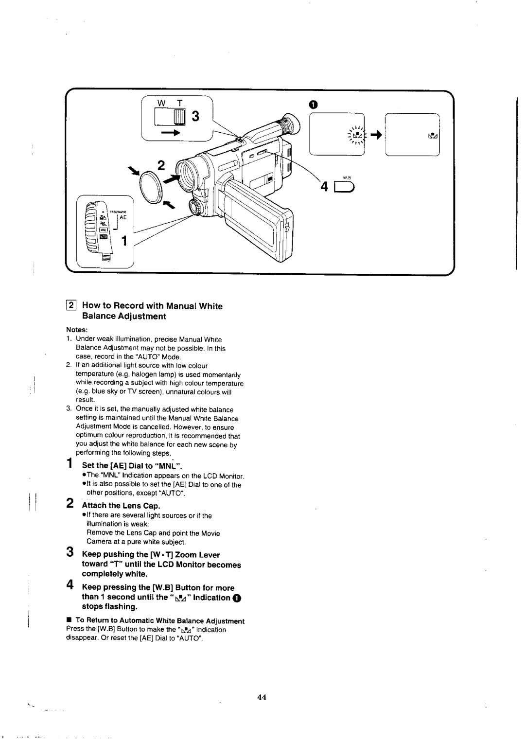 Panasonic NV-VX1A, NV-VX3, NV-VX5A, NV-VX7 manual 