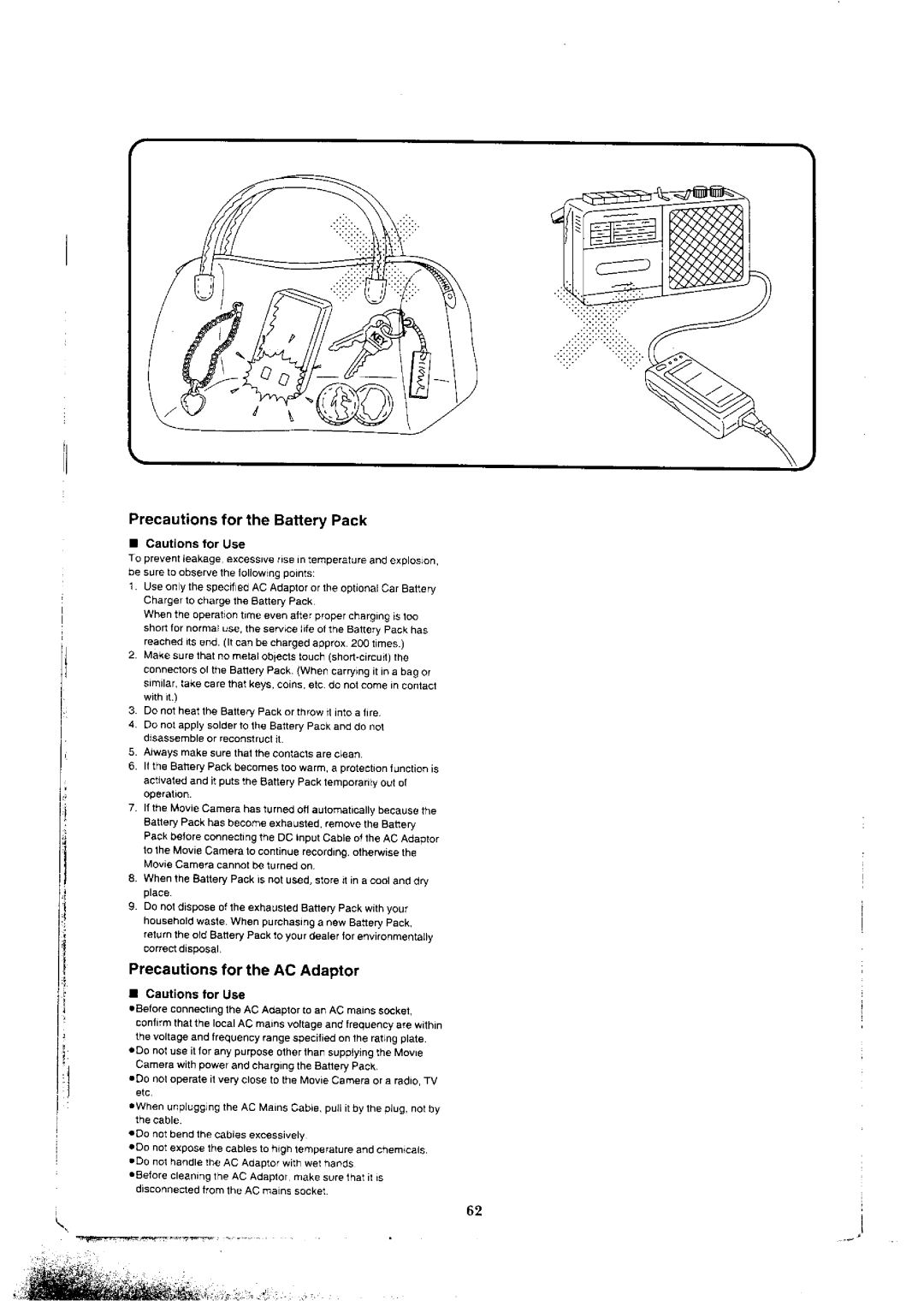 Panasonic NV-VX5A, NV-VX1A, NV-VX3, NV-VX7 manual 