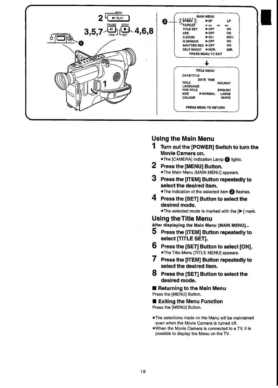 Panasonic NV-VX55A manual 