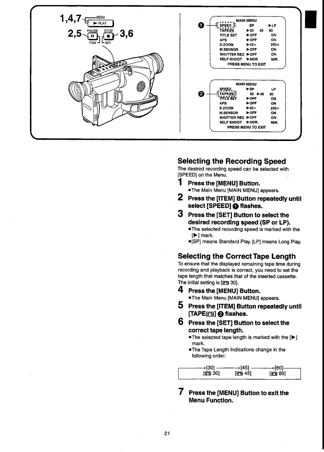 Panasonic NV-VX55A manual 