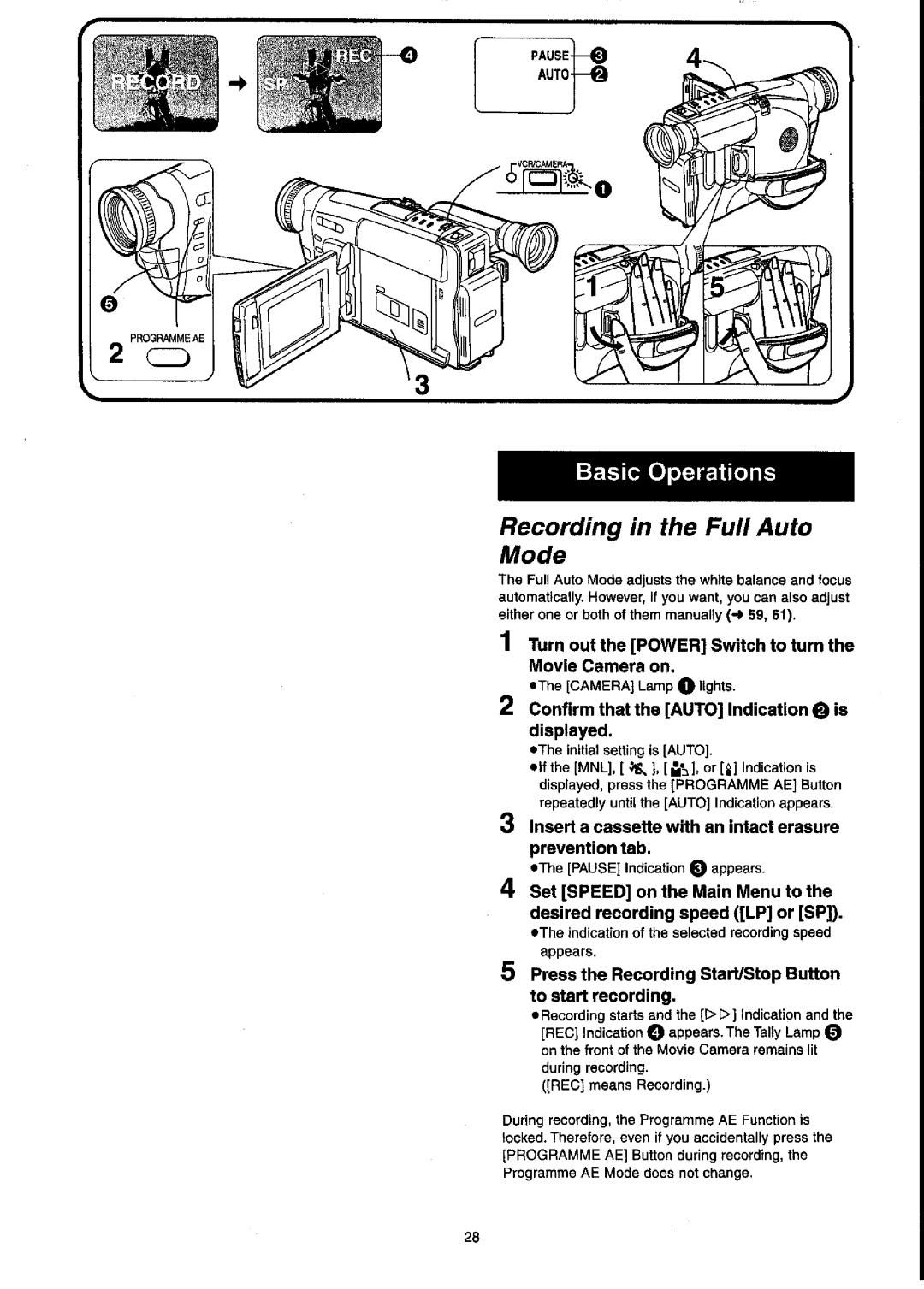 Panasonic NV-VX55A manual 