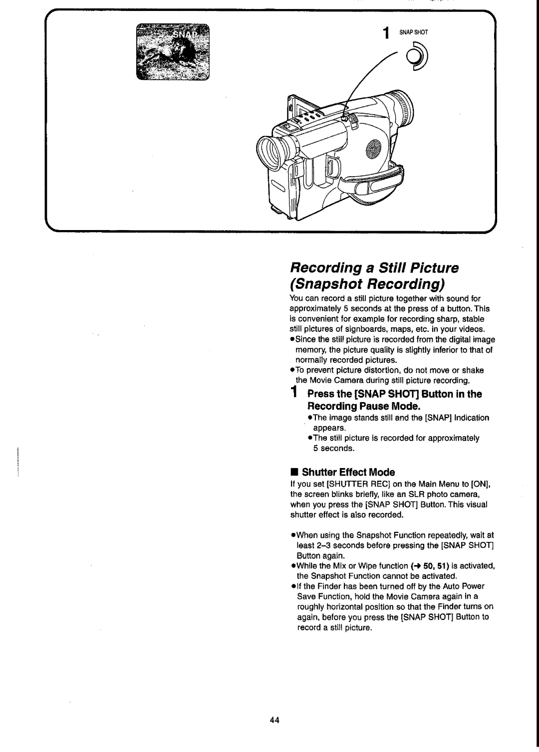 Panasonic NV-VX55A manual 