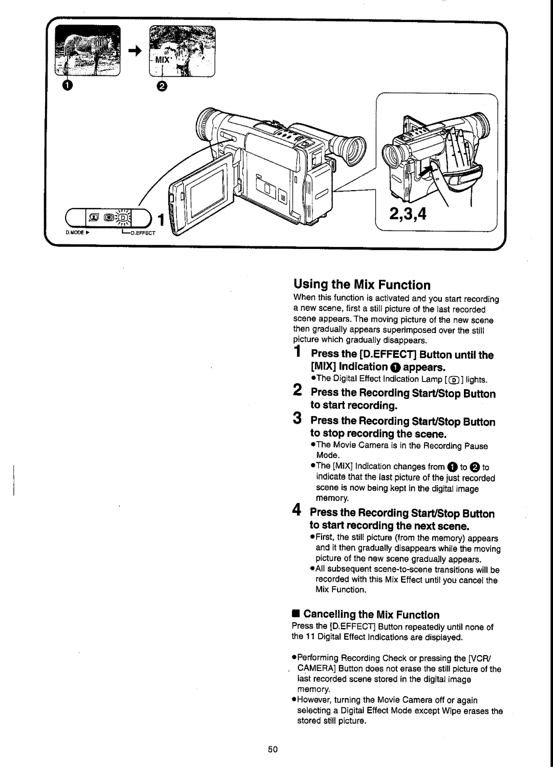 Panasonic NV-VX55A manual 