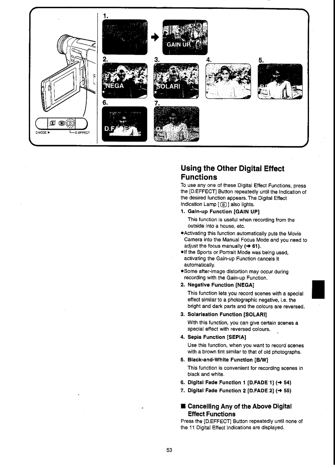 Panasonic NV-VX55A manual 