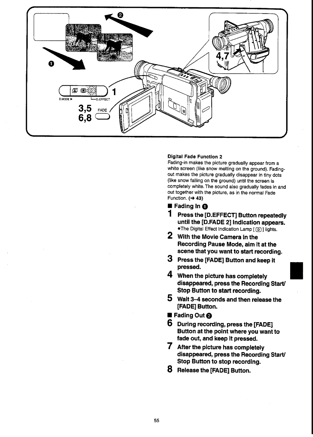 Panasonic NV-VX55A manual 