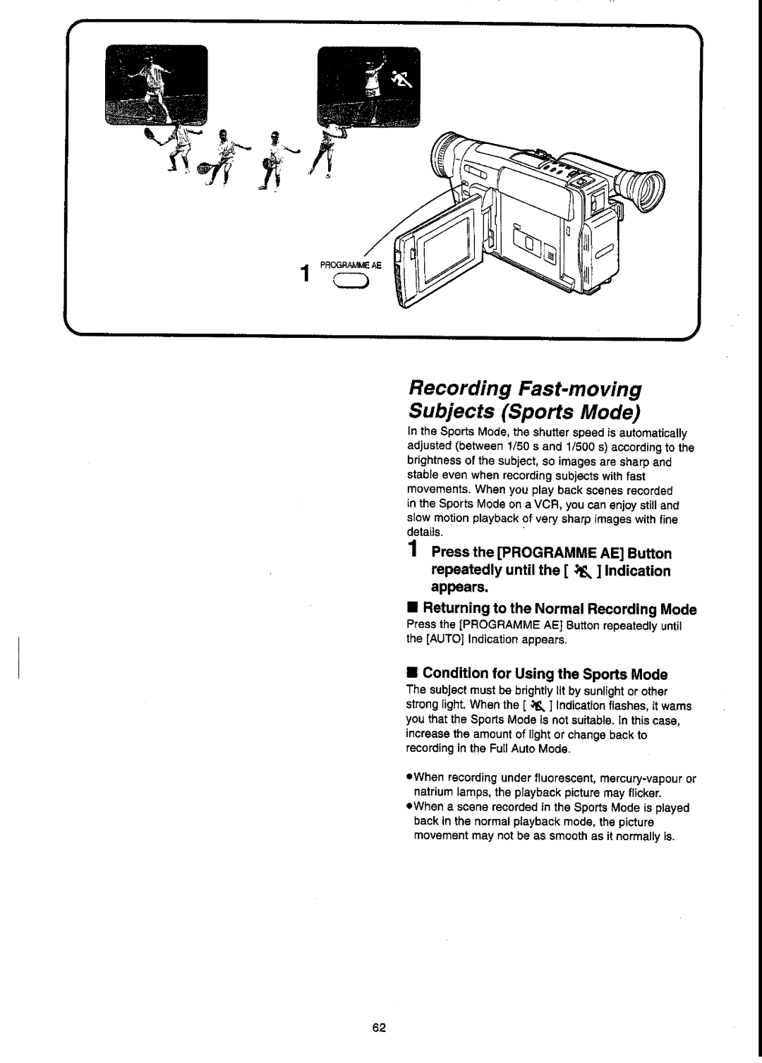 Panasonic NV-VX55A manual 