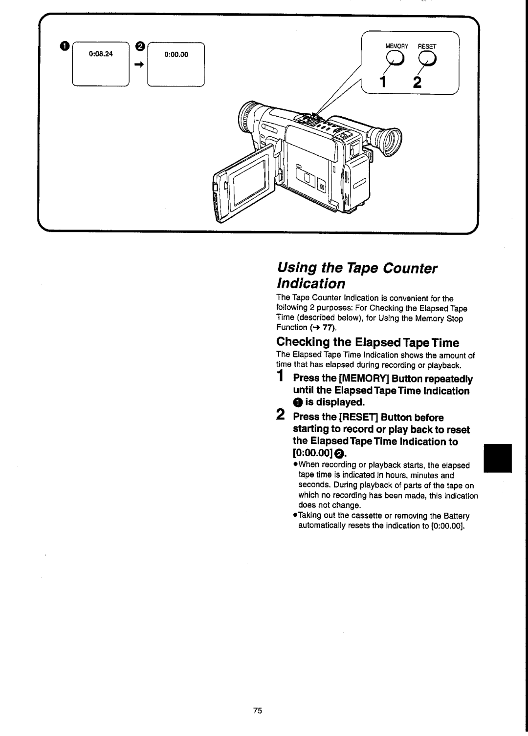 Panasonic NV-VX55A manual 