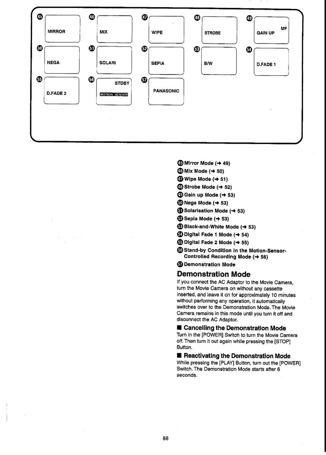 Panasonic NV-VX55A manual 