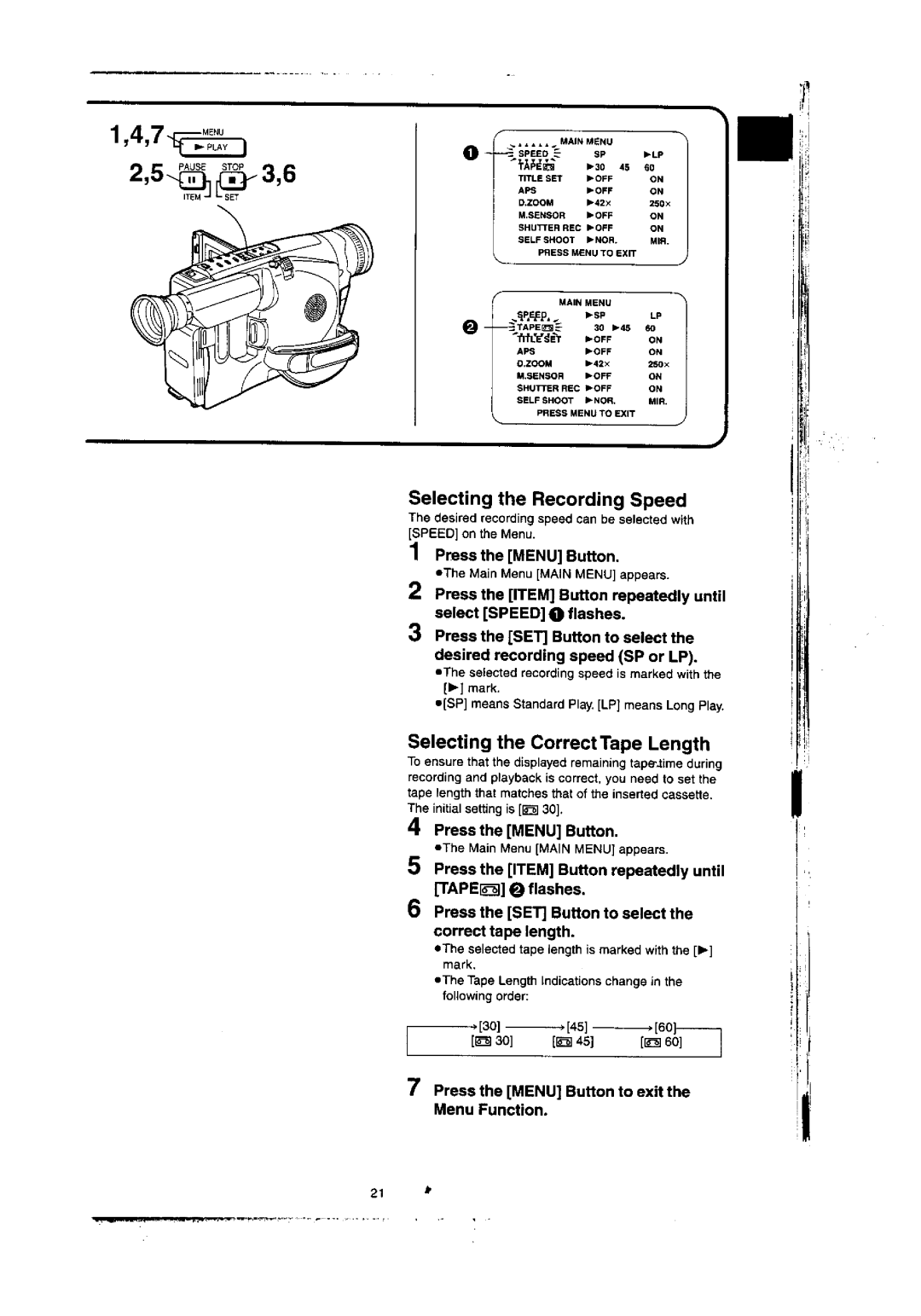 Panasonic NV-VX77A manual 